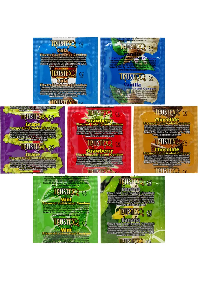 Vibrators Trustex Assorted Flavored Condoms Trustex
