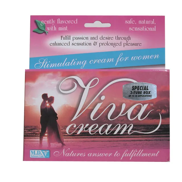 Viva Vibrators Viva Cream 3pk