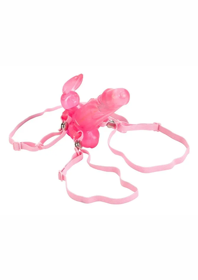 Waterproof Wireless Bunny with Removeable Straps Kiss Vibes Female Sex Toys