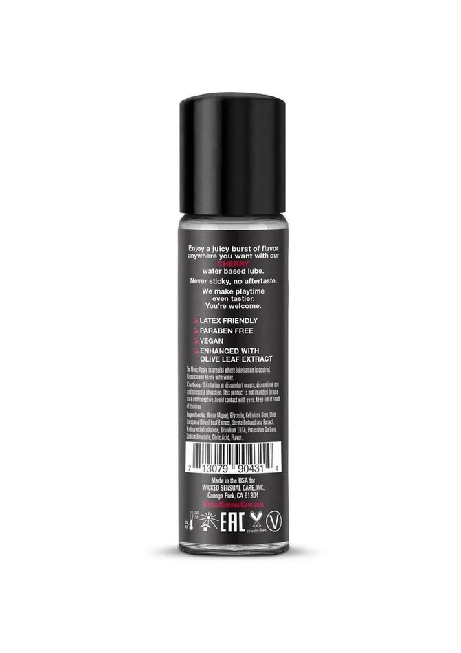 Wicked Aqua Water Based Flavored Lubricant Cherry Wicked Aqua Lubricants