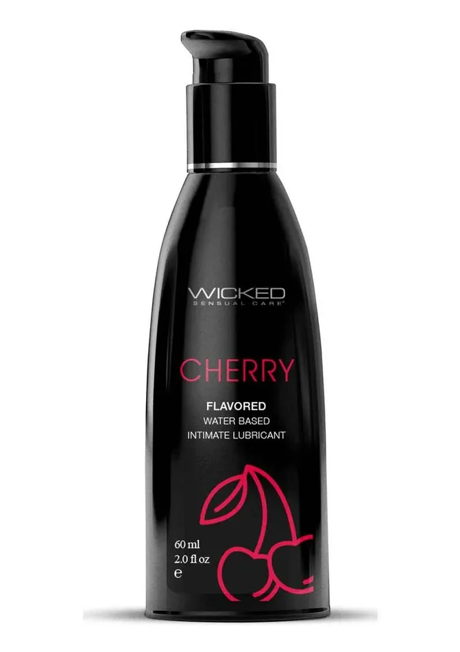 Wicked Aqua Water Based Flavored Lubricant Cherry Wicked Aqua Lubricants