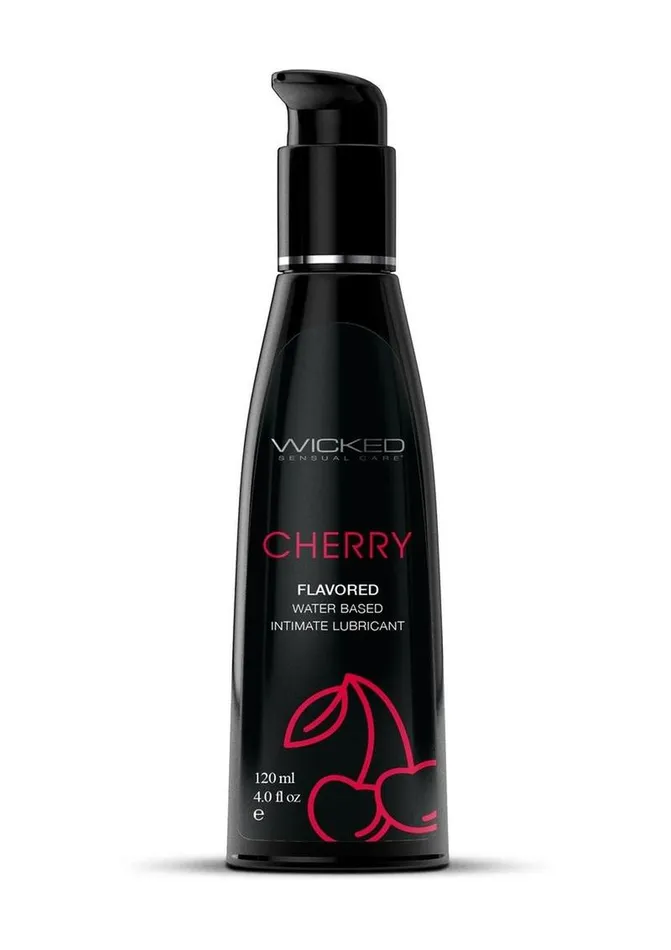 Wicked Aqua Water Based Flavored Lubricant Cherry Wicked Aqua Lubricants