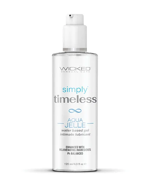 Wicked Sensual Care Simply Timeless Aqua Jelle Water Based 4 oz Wicked Sensual Care Vibrators