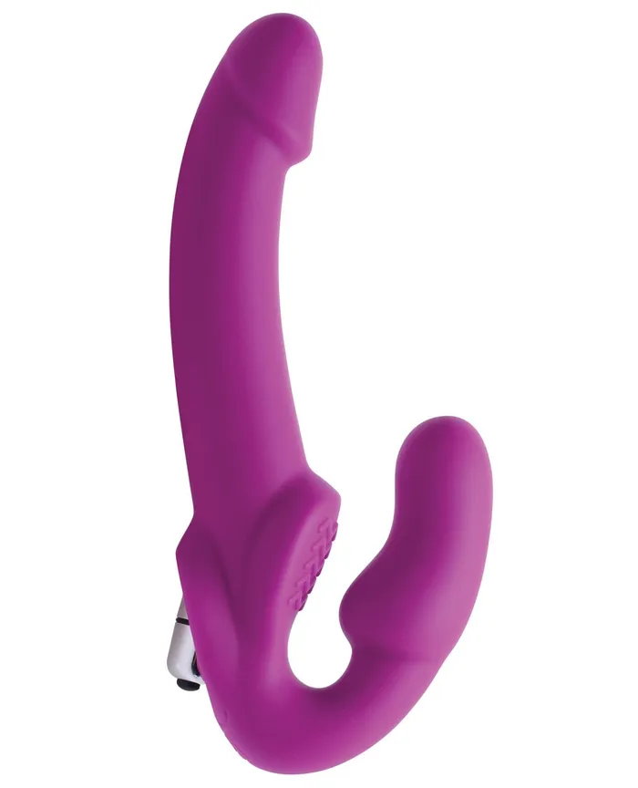 Xr LLC Female Sex Toys Strap U Evoke Vibrating Strapless Silicone StrapOn Dildo