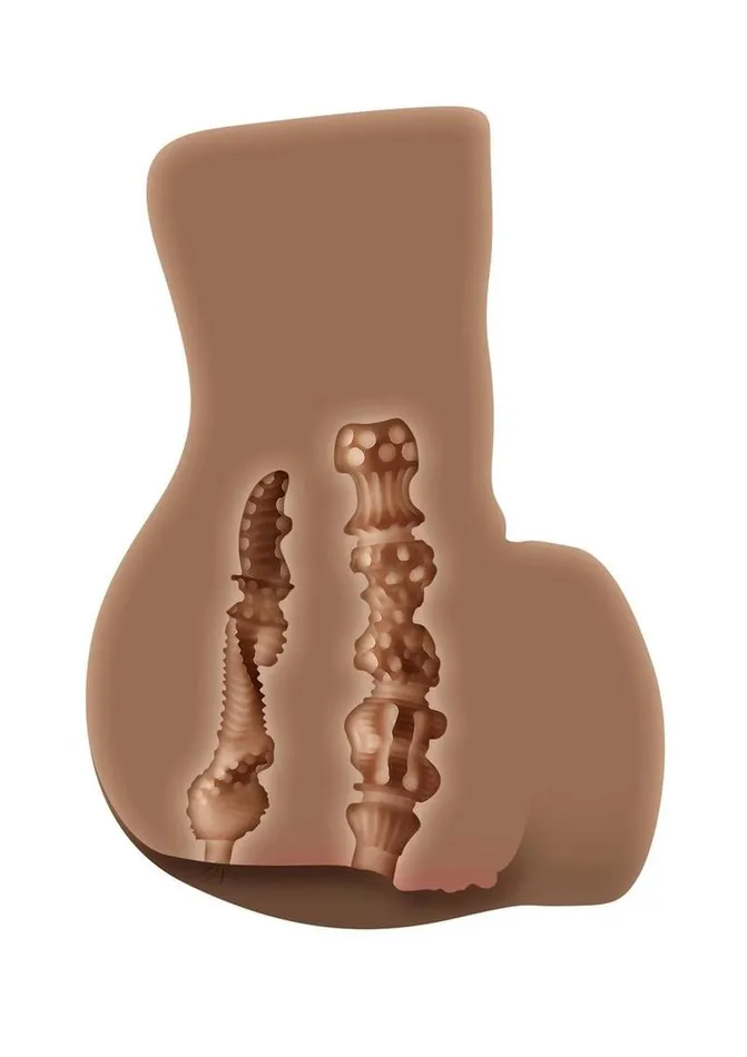 Zero Tolerance Anal Zero Tolerance Rear Beauty Rechargeable Dual Vibrating Realistic Ass and Vagina