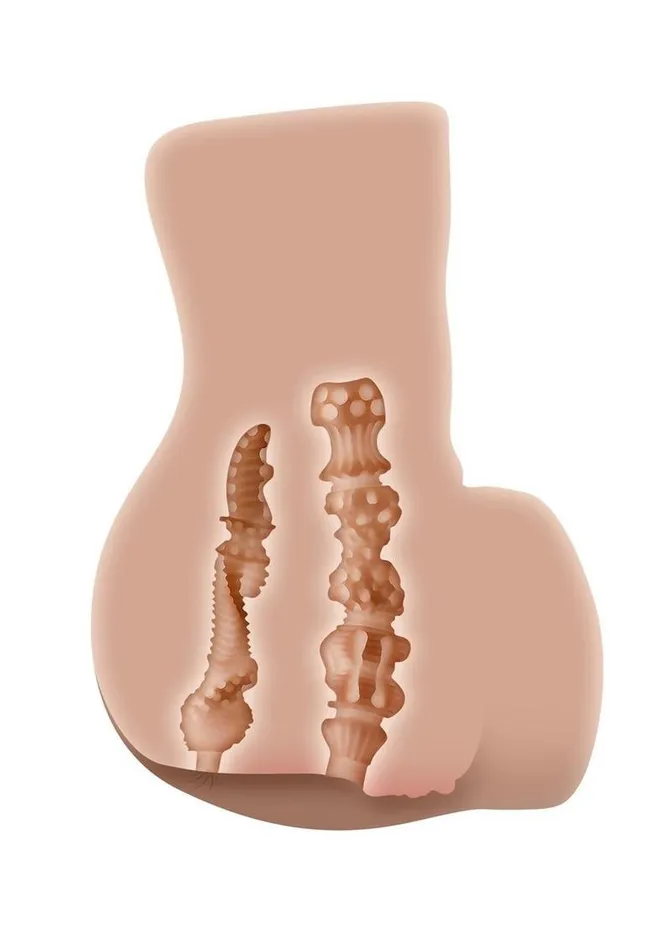 Zero Tolerance Anal Zero Tolerance Rear Beauty Rechargeable Dual Vibrating Realistic Ass and Vagina