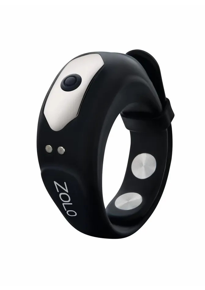 Zolo Male Sex Toys ZOLO Fit Rite Adjustable Vibrating Silicone Rechargeable Cock Ring with Snaps
