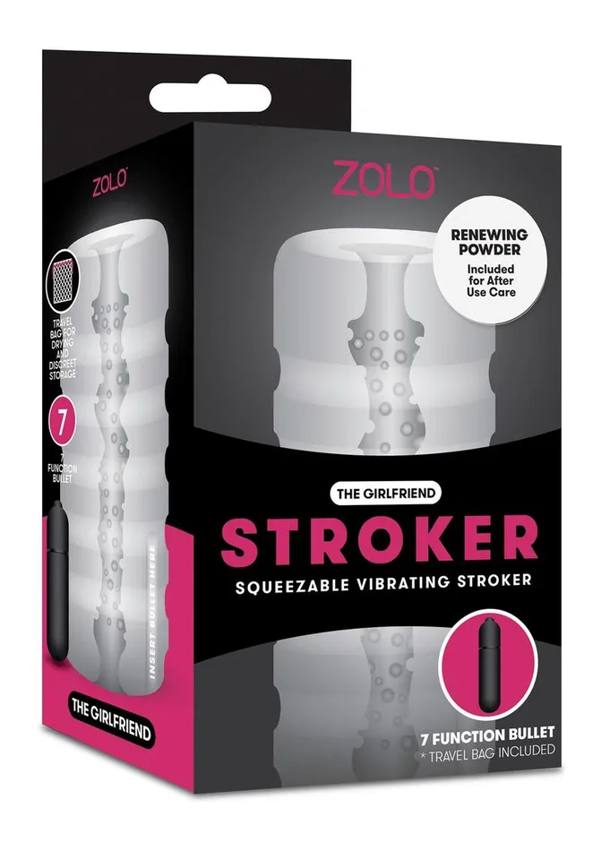 Zolo Male Sex Toys ZOLO The Girlfriend Stroker Squeezable Vibrating Masturbator with Bullet Zolo Male Sex Toys ZOLO The Girlfriend Stroker Squeezable Vibrating Masturbator with Bullet